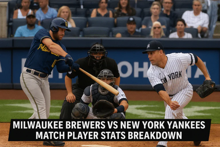Milwaukee Brewers vs New York Yankees Match Player Stats