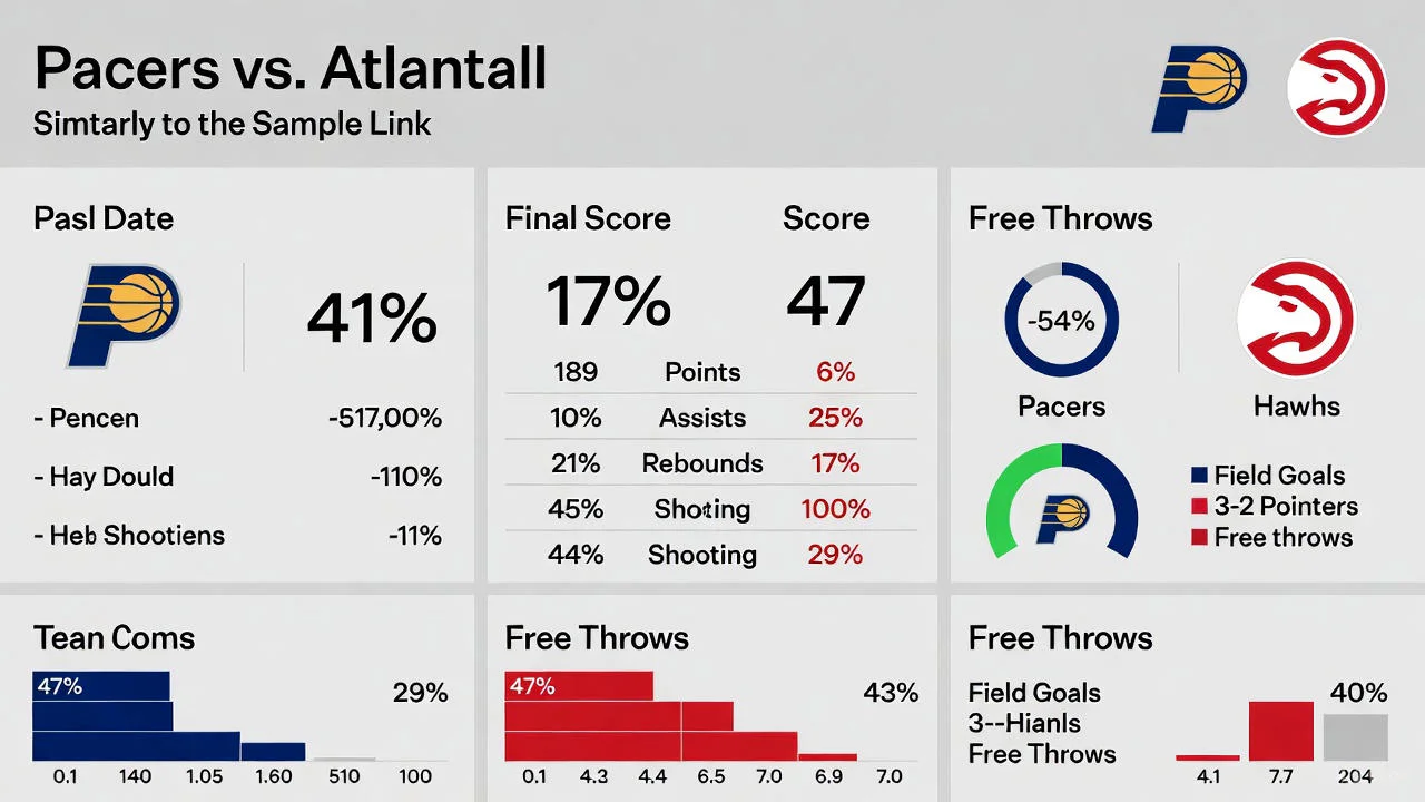 Pacers vs Atlanta Hawks Match Player Stats