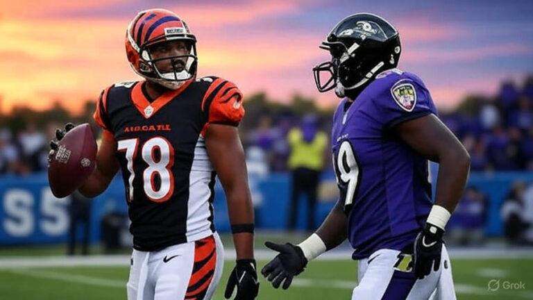 Bengals vs Baltimore Ravens match player stats