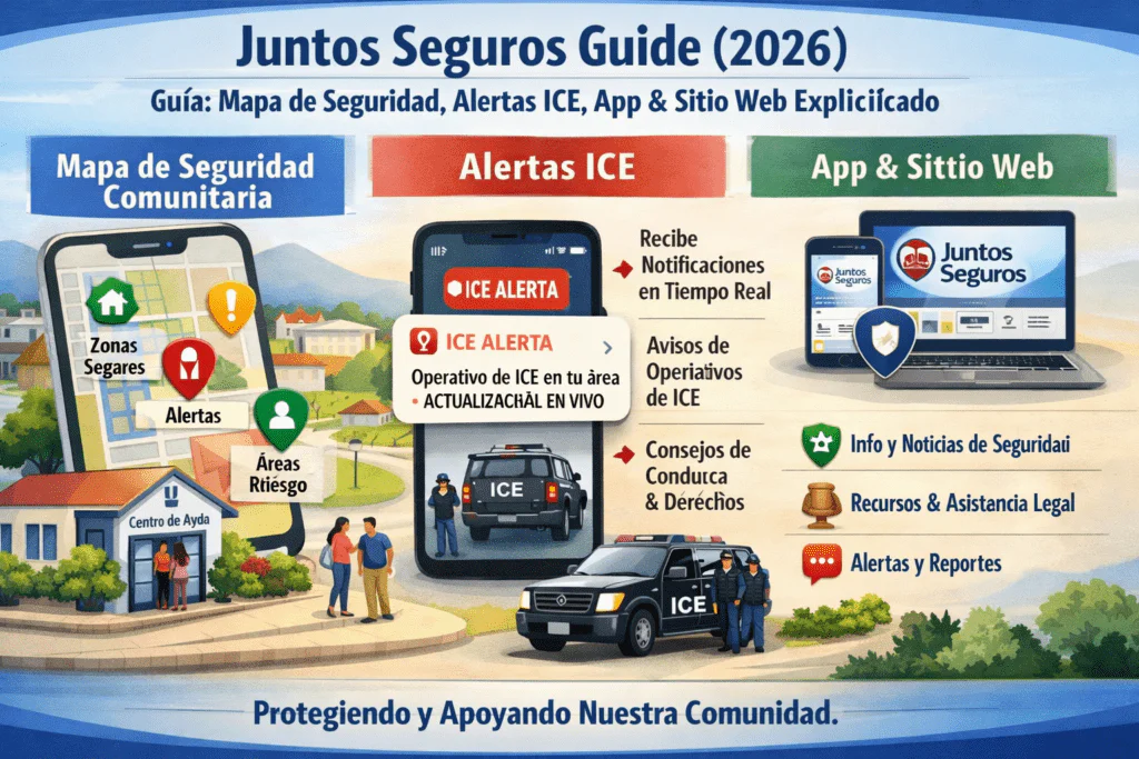 Juntos Seguros Guide (2026): Community Safety Map, ICE Alerts, App & Website Explained
