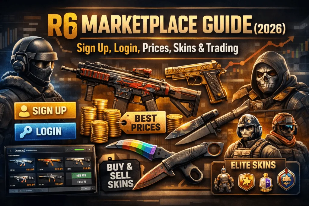 R6 Marketplace Guide (2026): Sign Up, Login, Prices, Skins & Trading