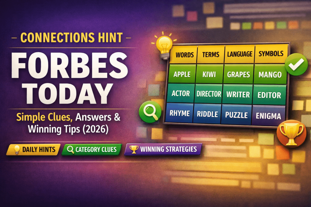 Connections Hint Forbes Today: Simple Clues, Answers & Winning Tips (2026)