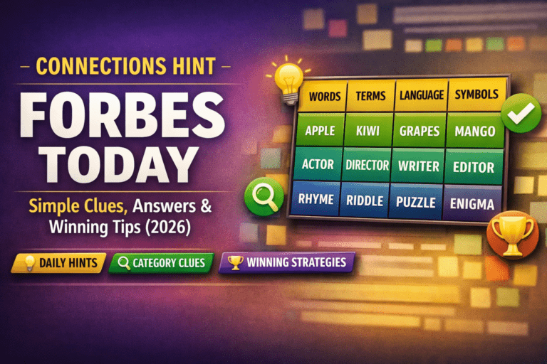 Connections Hint Forbes Today
