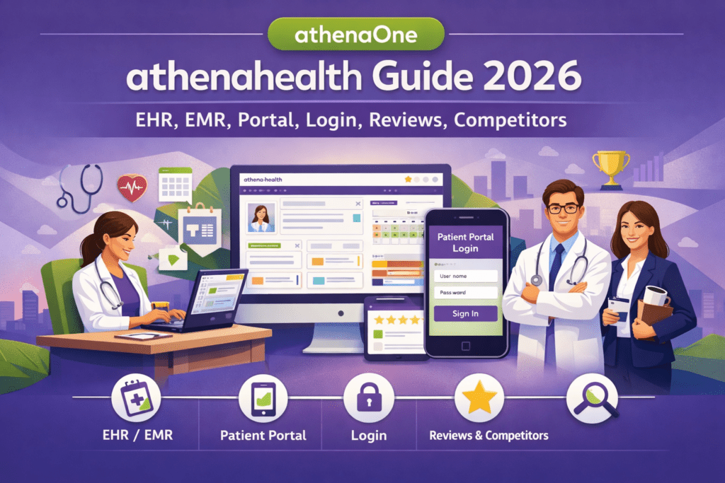 Athenahealth (athenaOne) Guide 2026: EHR, EMR, Portal, Login, Reviews, Competitors