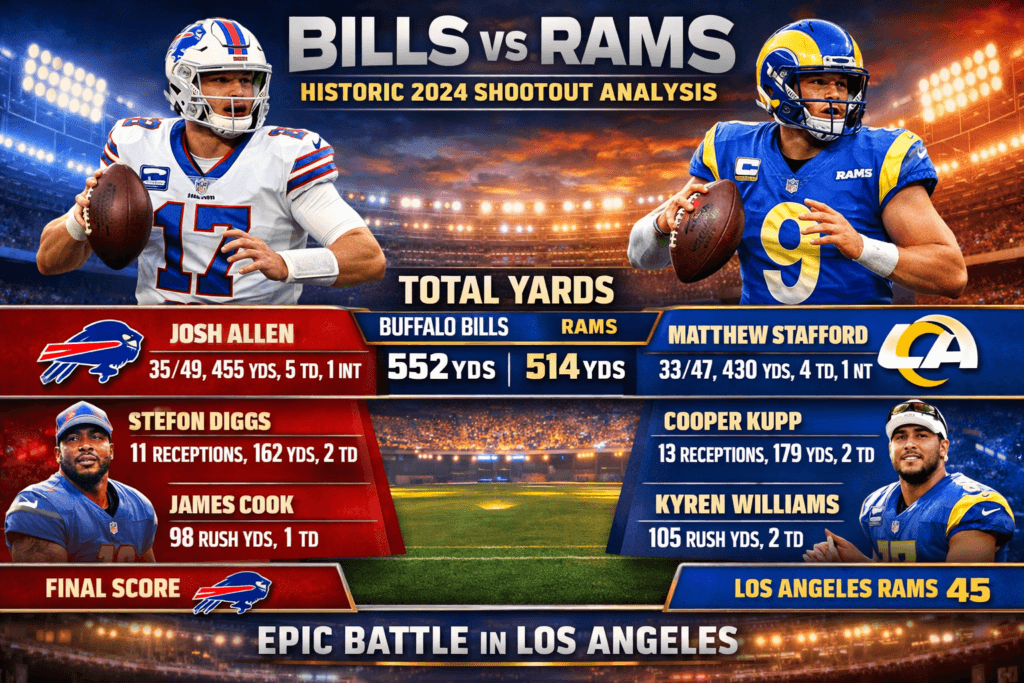 Buffalo Bills vs Los Angeles Rams Match Player Stats: Historic 2024 Shootout Analysis