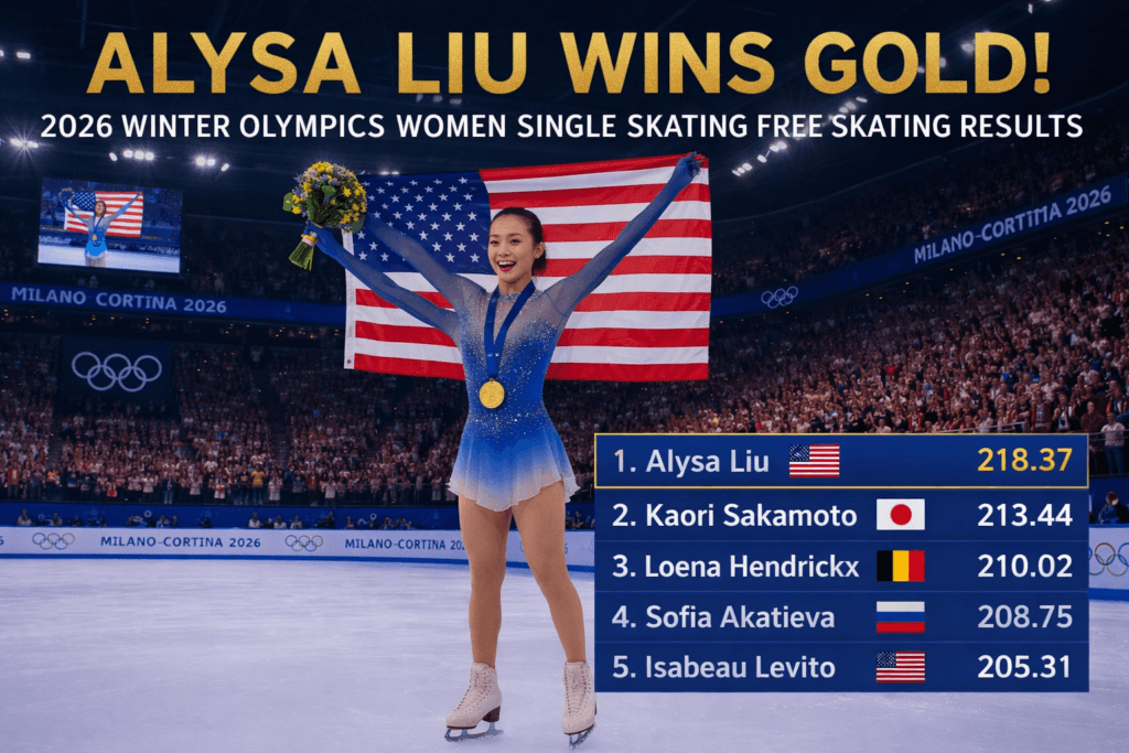 Alysa Liu Wins Gold: 2026 Winter Olympics Women Single Skating Free Skating