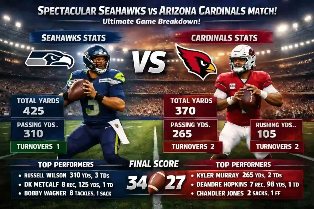 Spectacular Seahawks vs Arizona Cardinals Match Player Stats: Ultimate Game Breakdown!