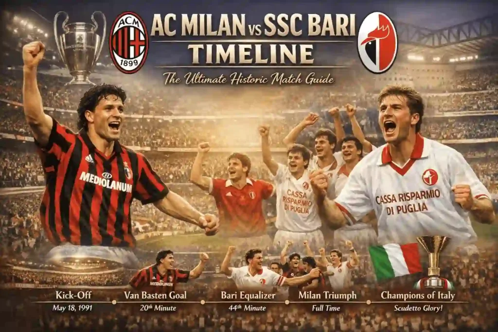 AC Milan vs SSC Bari Timeline: The Ultimate Historic Match Guide