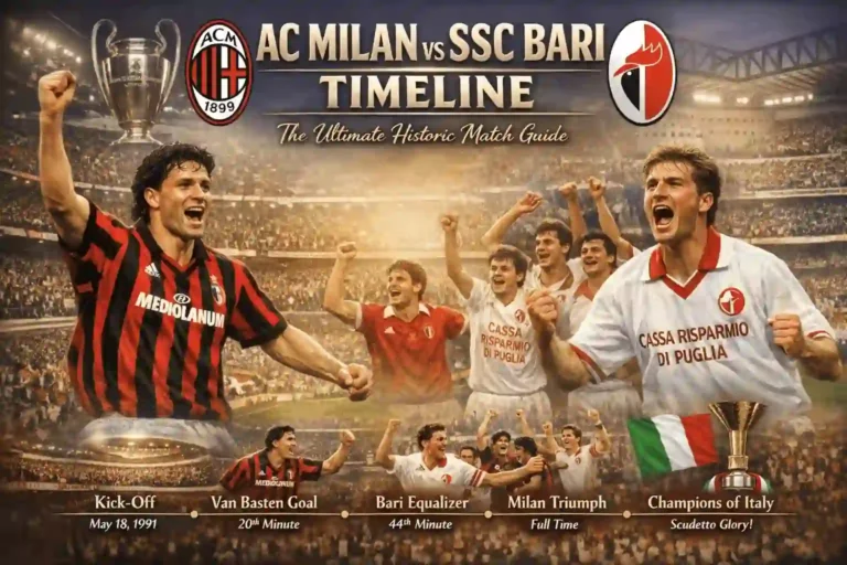 AC Milan vs SSC Bari Timeline