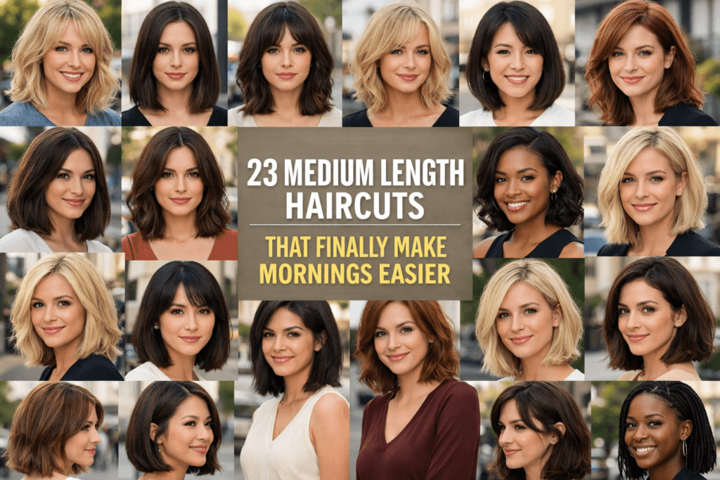 23 Medium Length Haircuts That Finally Make Mornings Easier