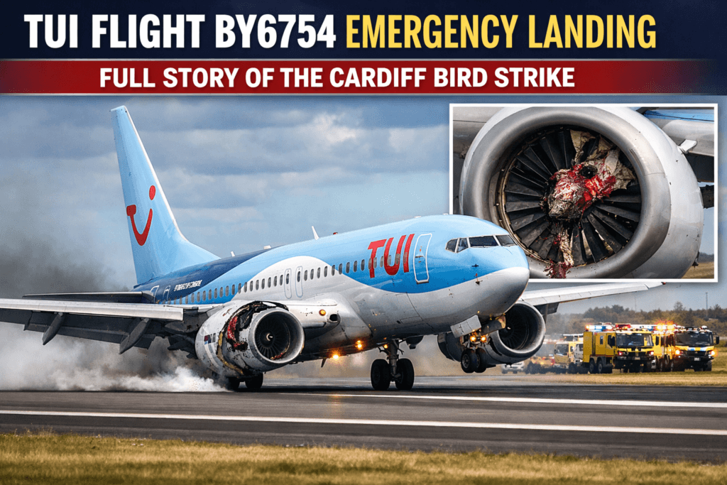 TUI Flight BY6754 Emergency Landing: Full Story of the Cardiff Bird Strike