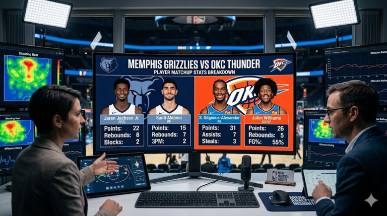 Memphis Grizzlies vs OKC Thunder Match Player Stats