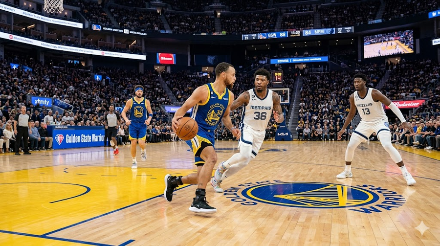 Golden State Warriors vs Memphis Grizzlies Match Player Stats