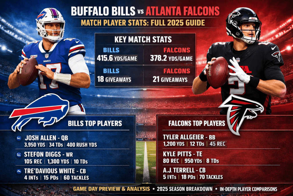 Buffalo Bills vs Atlanta Falcons Match Player Stats: Full 2026 Guide