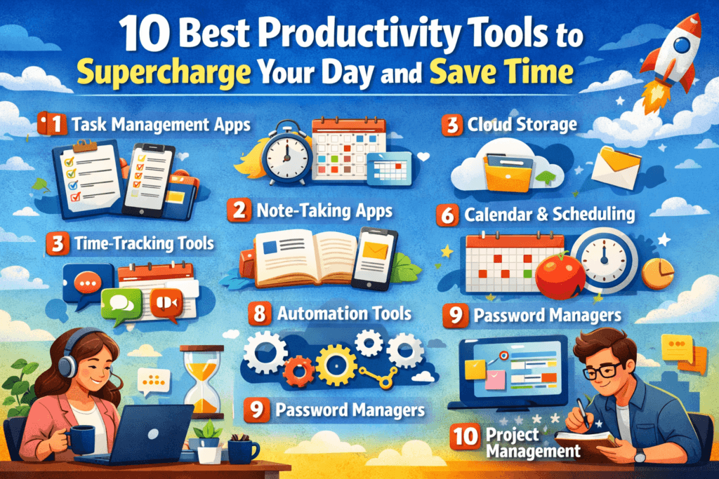 10 Best Productivity Tools to Supercharge Your Day and Save Time