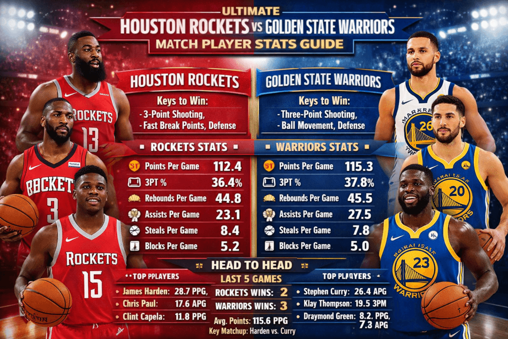 Ultimate Houston Rockets vs Golden State Warriors Match Player Stats Guide