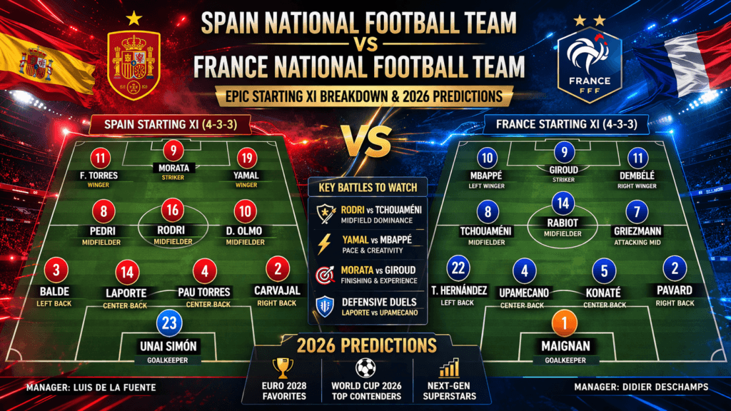 Spain National Football Team vs France National Football Team Lineups: Epic 2025 Clash Breakdown