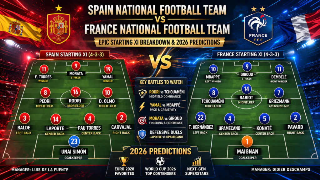 Spain National Football Team vs France National Football Team Lineups: Epic 2025 Clash Breakdown