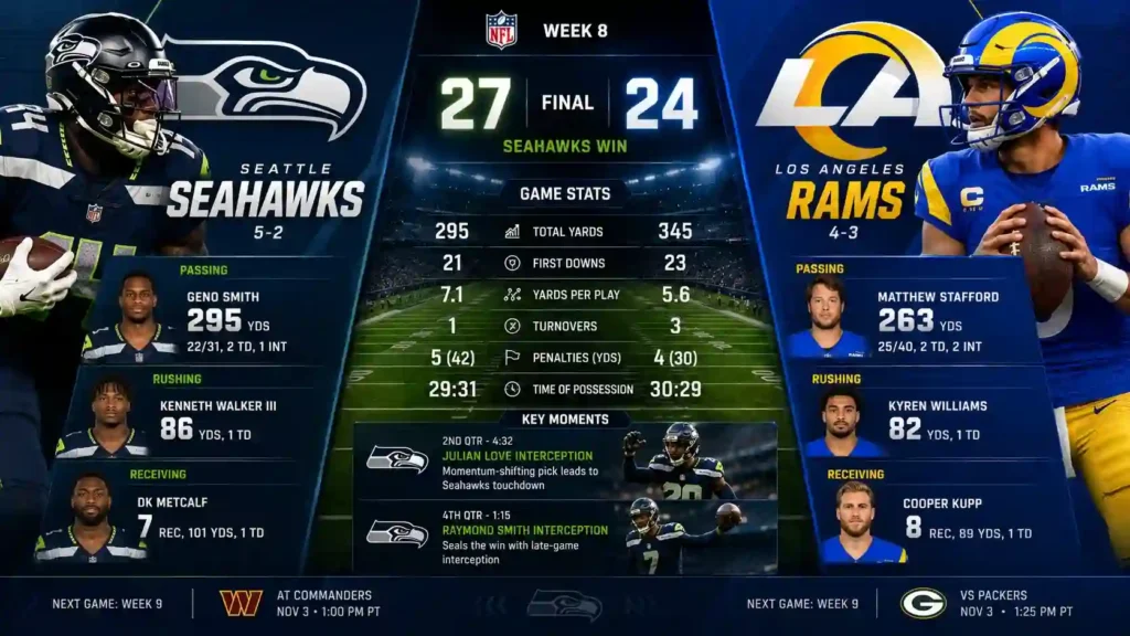 Seahawks vs Los Angeles Rams Match Player Stats: The Full Breakdown