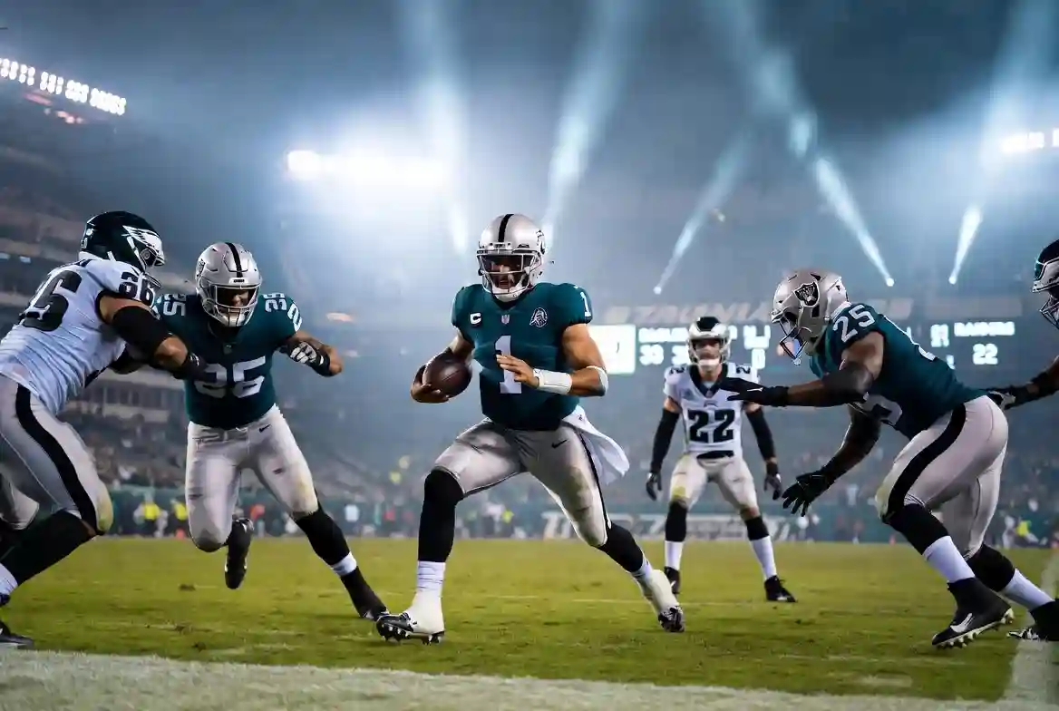 Las Vegas Raiders vs Philadelphia Eagles Match Player Stats