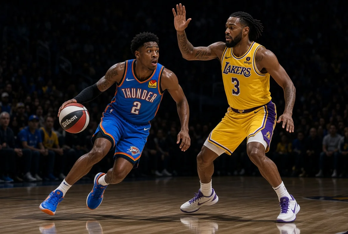 Oklahoma City Thunder vs Lakers Match Player Stats