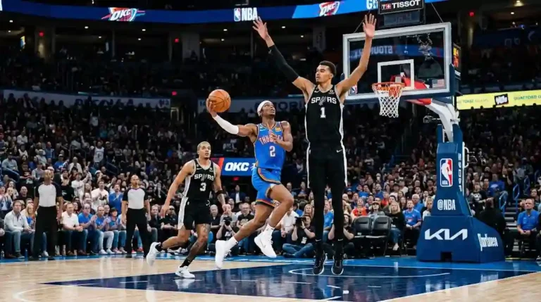 oklahoma city thunder vs san antonio spurs match player stats